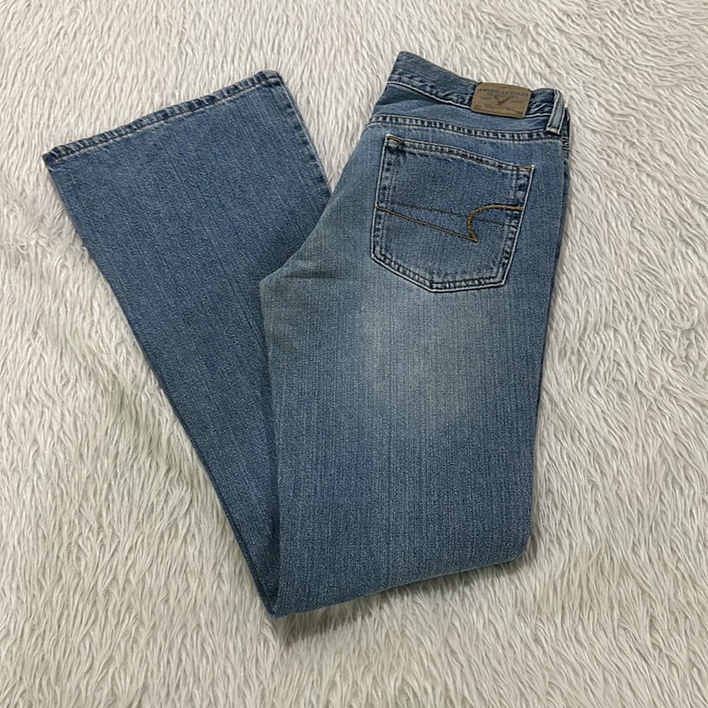 Vintage American eagle outfitters women’s hipster boot cut denim jeans 6…